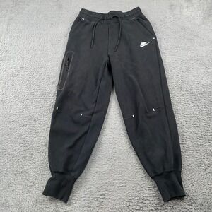 Nike Tech Fleece Pants Womens Small Black Joggers Sweatpants Athletic DV6736-010
